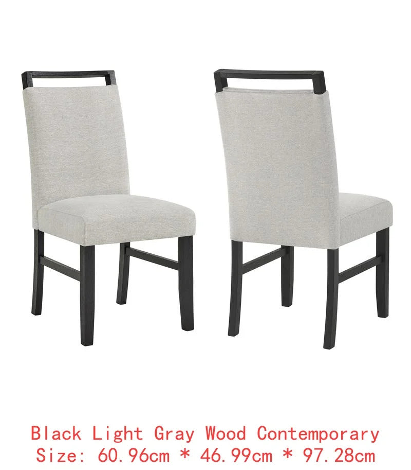 Contemporary 7 Piece Dining Set With Faux Marble Table