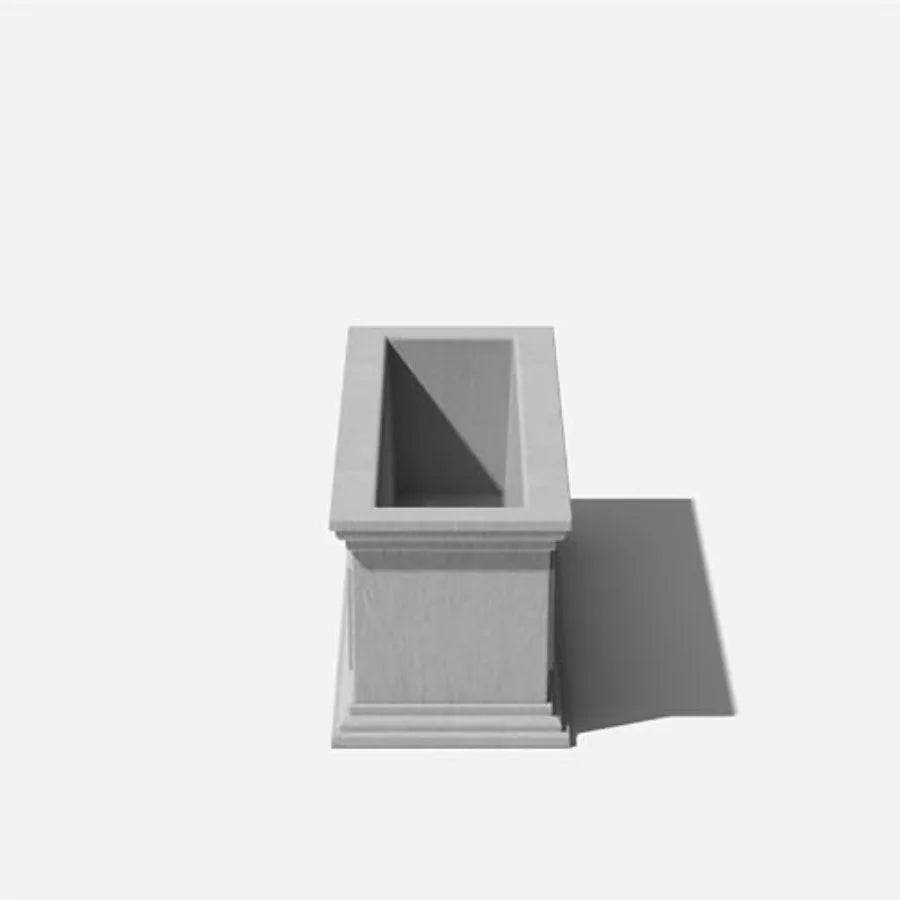 Plastic Window Box Planter Rectangular Windowsill Crack Resistant All Weather