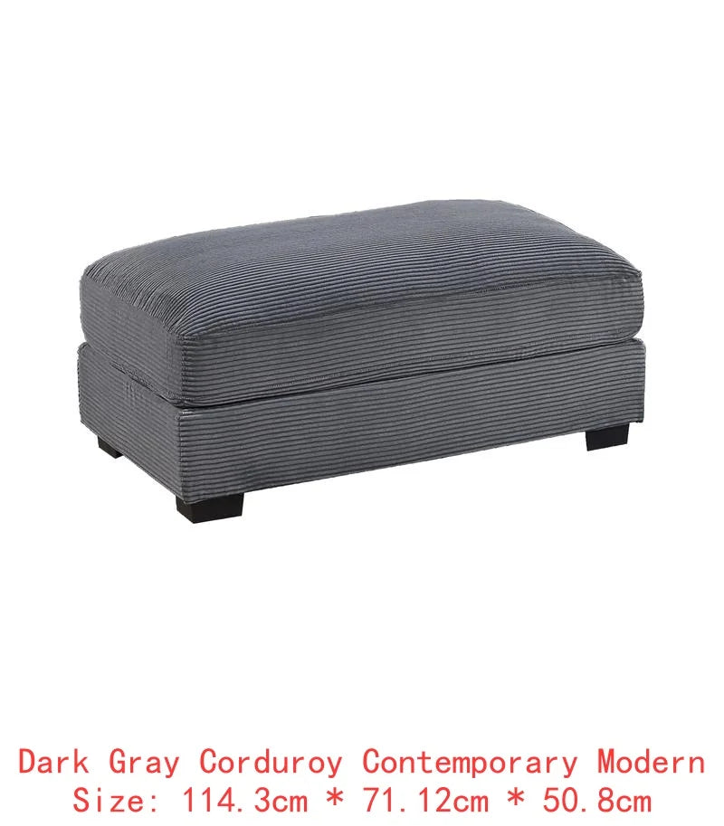Contemporary 6-Piece Modular Sectional Sofa Set LAF And RAF Chairs