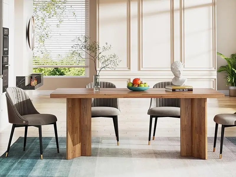 Little Tree Farmhouse Dining Table for Dining Room