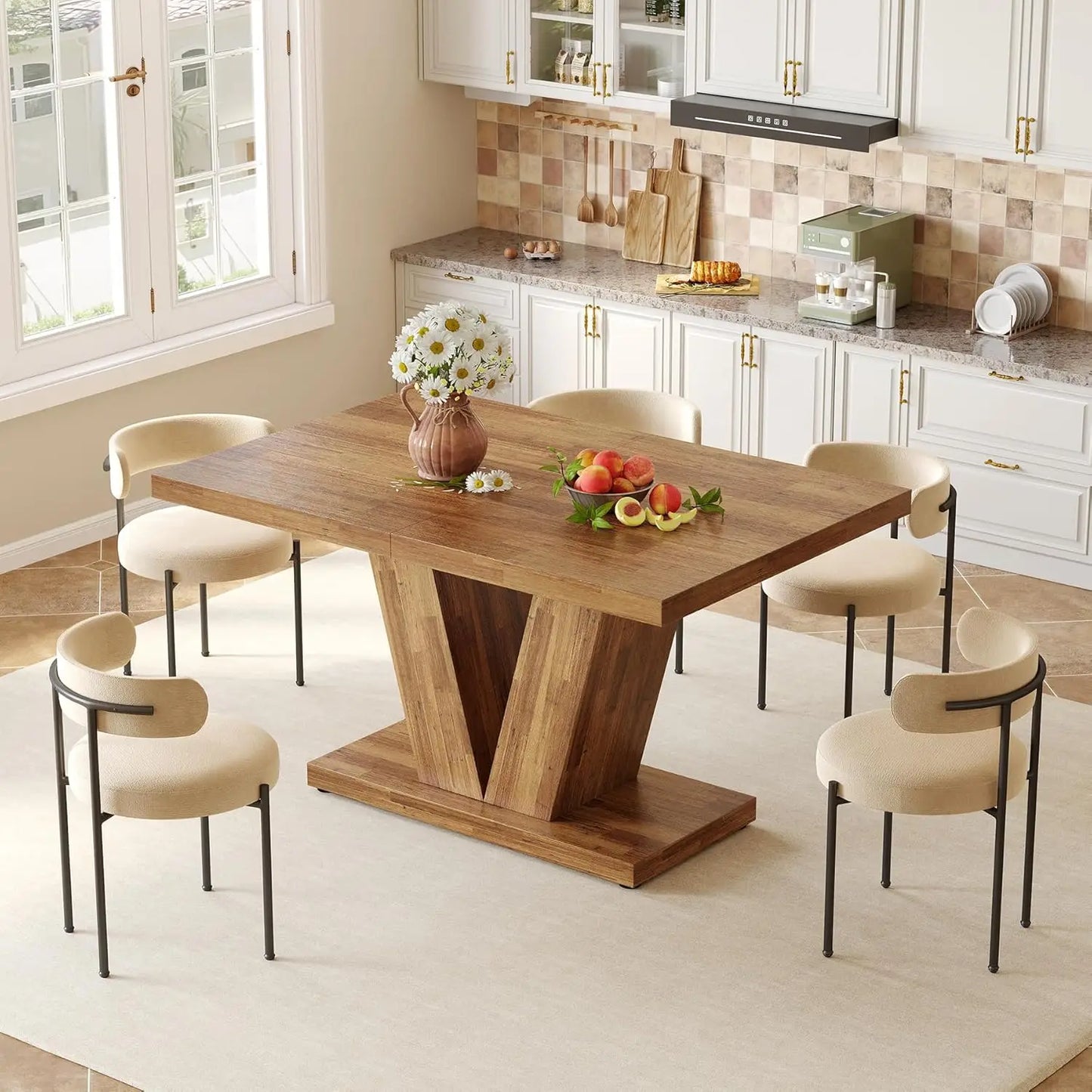 LITTLE TREE Modern Dining Table for Four in Kitchen