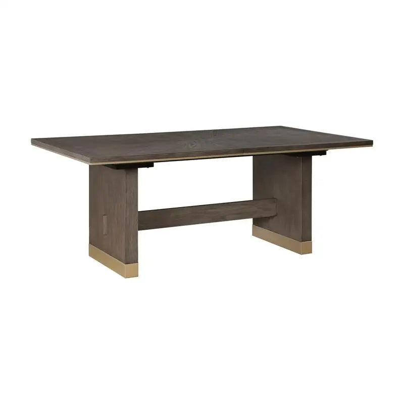 Modern Dining Set With Extension Table And Upholstered Armchairs