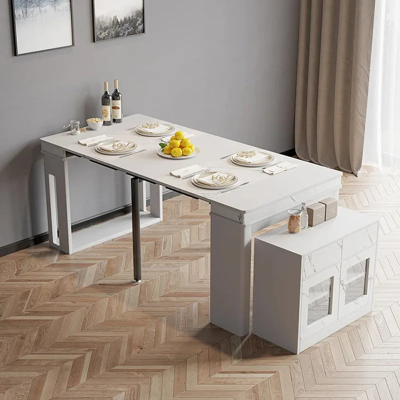 Rama Dymasty Modern Extendable Dining Table With Storage