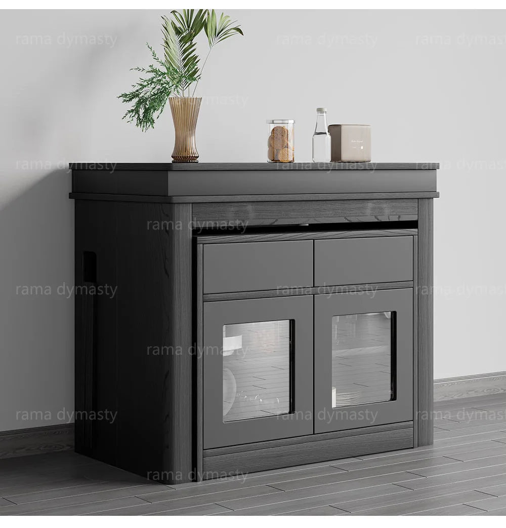 Rama Dymasty Modern Extendable Dining Table With Storage