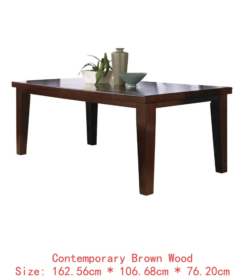 Contemporary 6-Piece Dining Set With Extendable Table And Upholstered Chairs