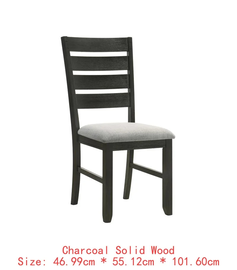 Contemporary 6-Piece Dining Set With Extendable Table And Upholstered Chairs