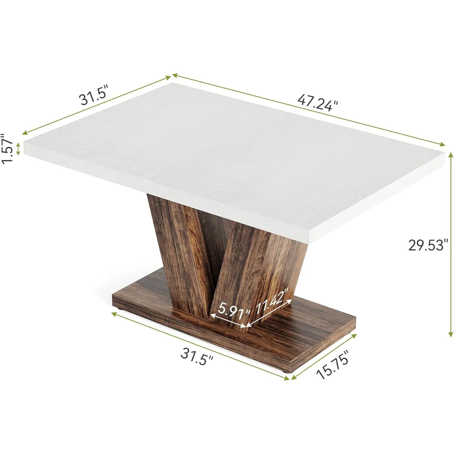 LITTLE TREE Modern Dining Table for Four in Kitchen
