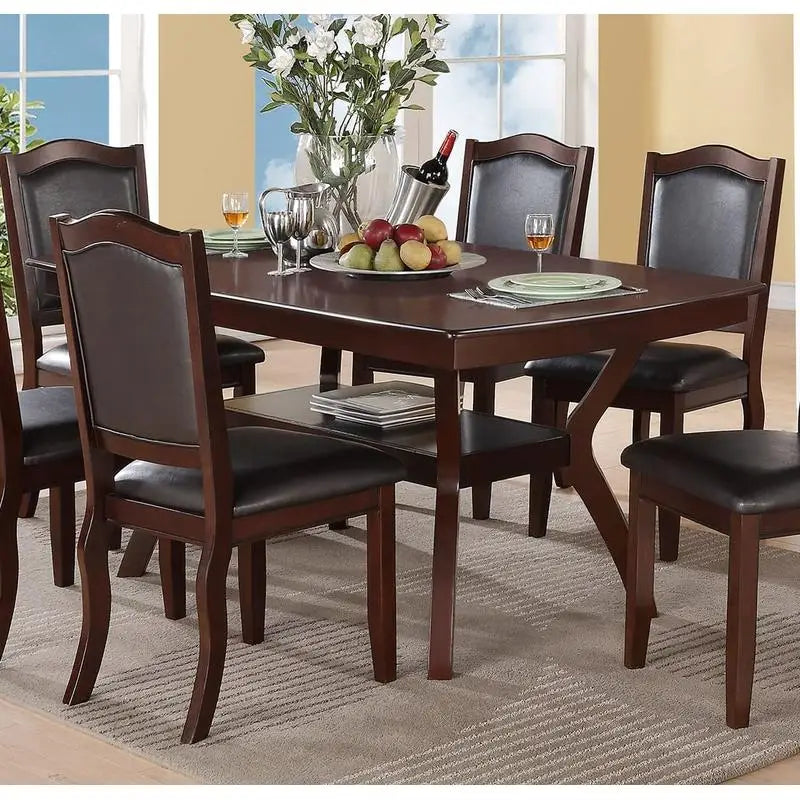 Formal Dining Set With Solid Wood Table And Chairs
