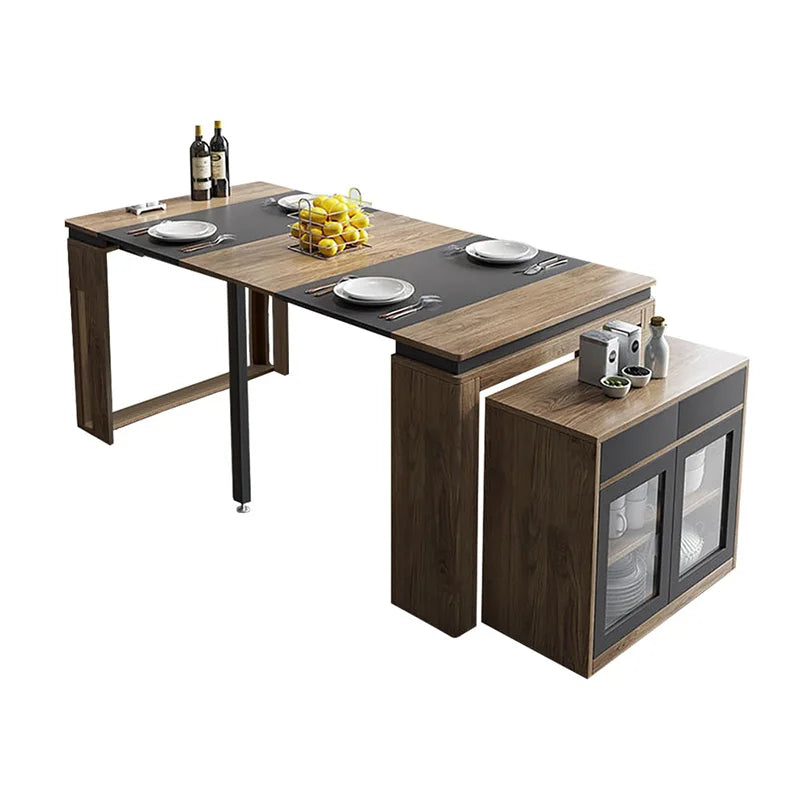 Rama Dymasty Modern Extendable Dining Table With Storage