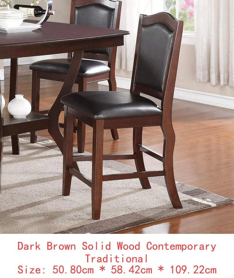 Formal Dining Set With Solid Wood Table And Chairs