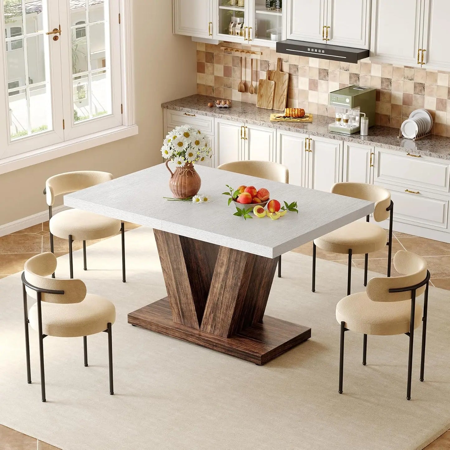 LITTLE TREE Modern Dining Table for Four in Kitchen