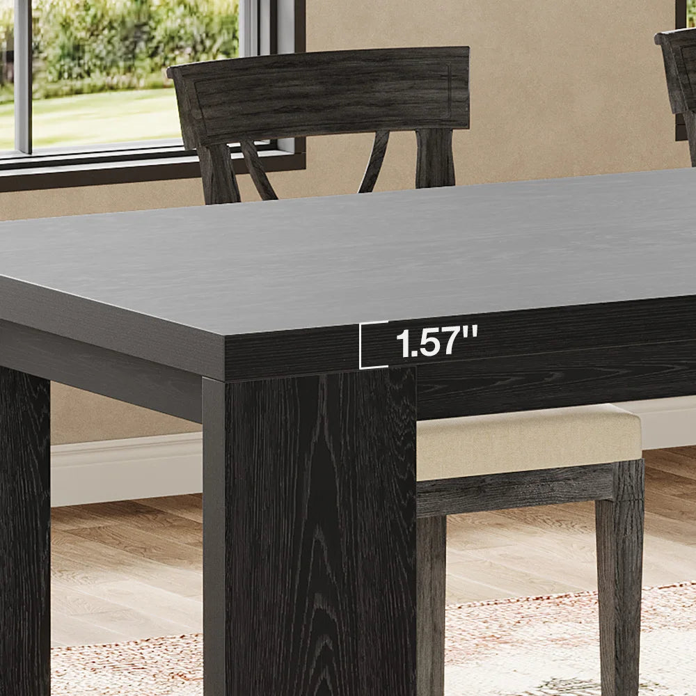 Tribesigns Modern Dining Table With Durable Pedestal Base