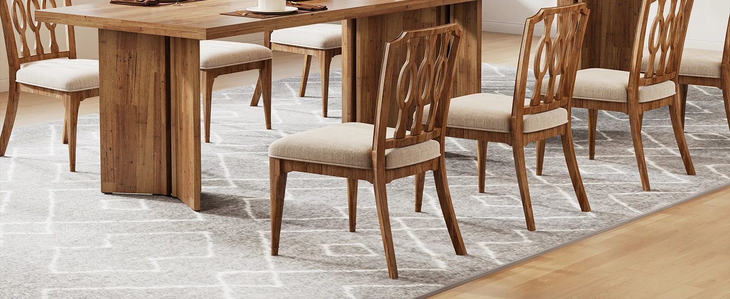 Little Tree Farmhouse Dining Table for Dining Room