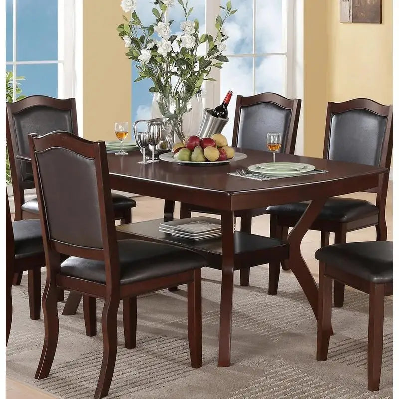 Formal Dining Set With Solid Wood Table And Chairs