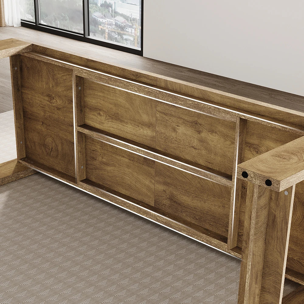 Tribesigns Modern Dining Table With Durable Pedestal Base