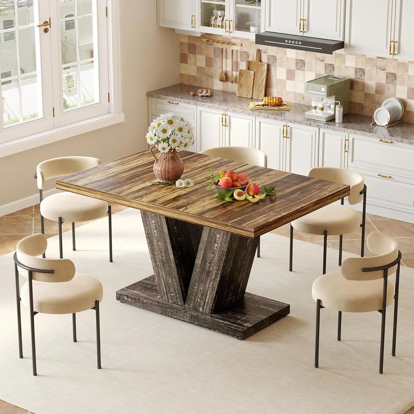 LITTLE TREE Modern Dining Table for Four in Kitchen