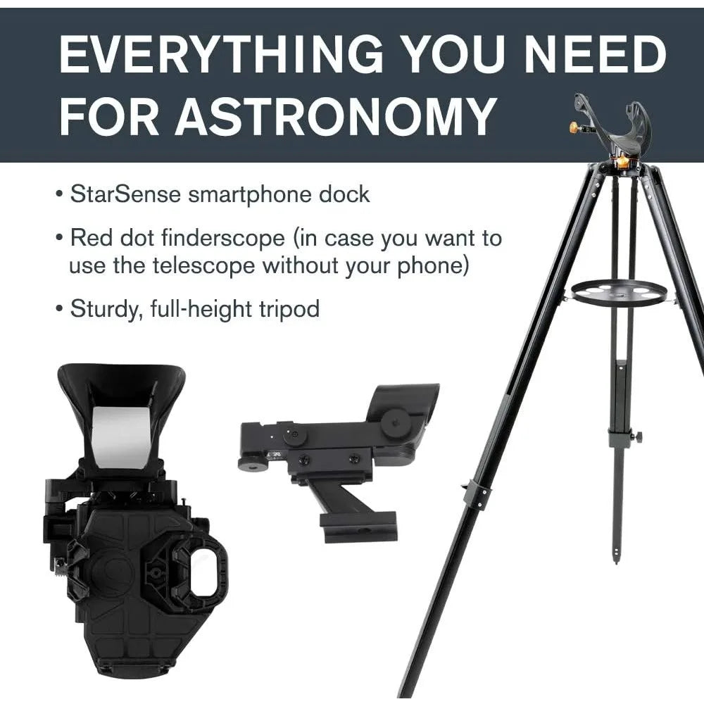 22452 StarSense Explore LT114AZ Newtonian Reflector Telescope with Smartphone App-Enabled Technology - Includes Two Eyepieces