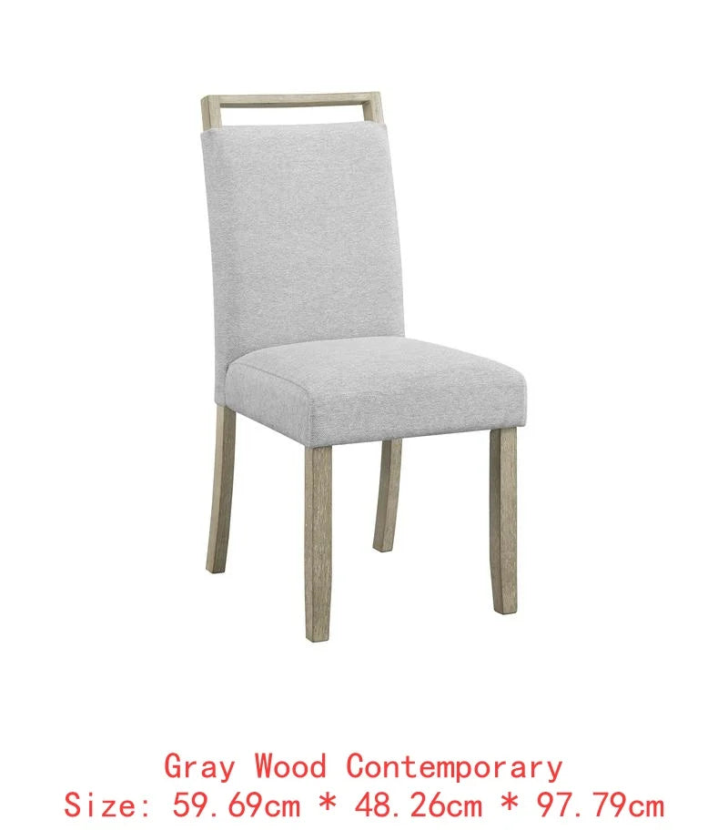 Contemporary 7 Piece Dining Set With Faux Marble Table