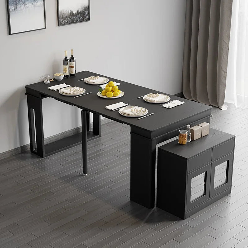 Rama Dymasty Modern Extendable Dining Table With Storage