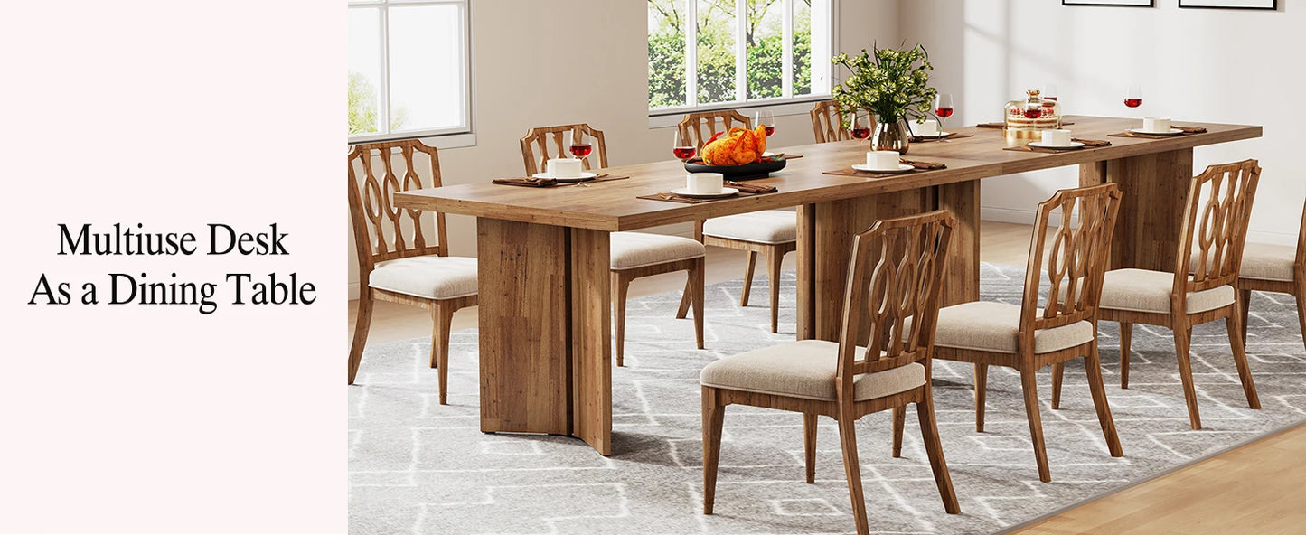 Little Tree Farmhouse Dining Table for Dining Room